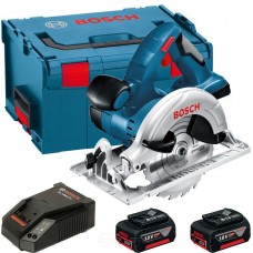 BOSCH GKS 18 V-LI diskinis pjūklas 2x4 Ah L-Boxx